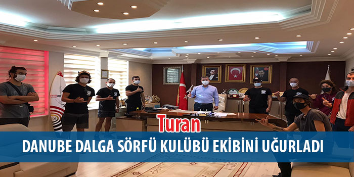 Turan, Kandıra’nın tanıtımı için yolculuğa çıkan sporcuları uğurladı