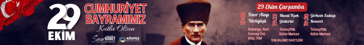 KÖRFEZ BELEDİYESİ 29 EKİM İLANI 2025