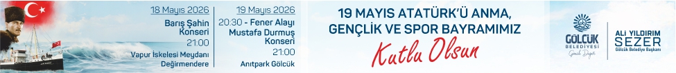 GÖLCÜK BELEDİYESİ 19 MAYIS REKLAM 2026 2025