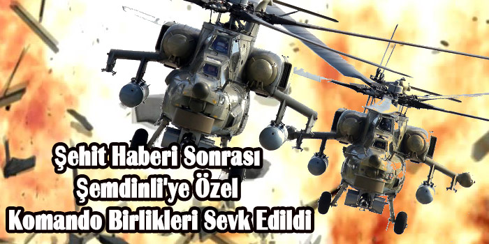 Şehit Haberi Sonrası Şemdinli'ye Özel Komando Birlikleri Sevk Edild