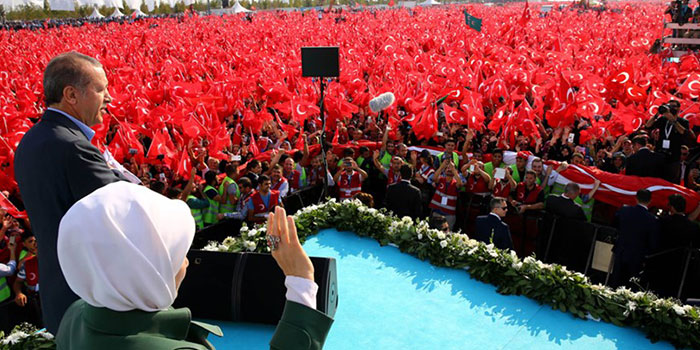 Başkan Karaosmanoğlu, teröre karşı Tek ses mitingine katıldı
