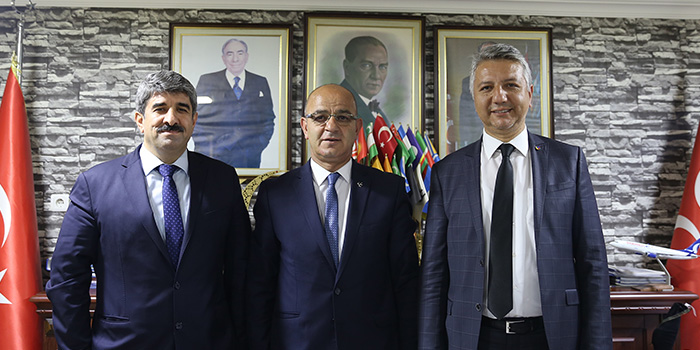 Bulut ve Doğan’dan  Ünlü’ye ‘hayırlı olsun’ ziyareti 