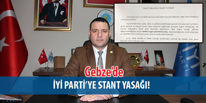 İYİ Parti’ye stant yasağı!