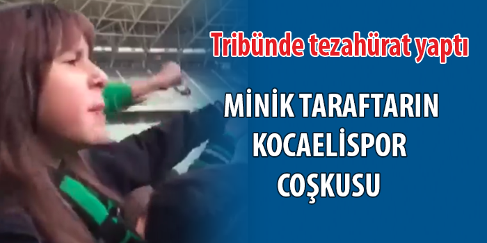 Minik taraftarın Kocaelispor coşkusu