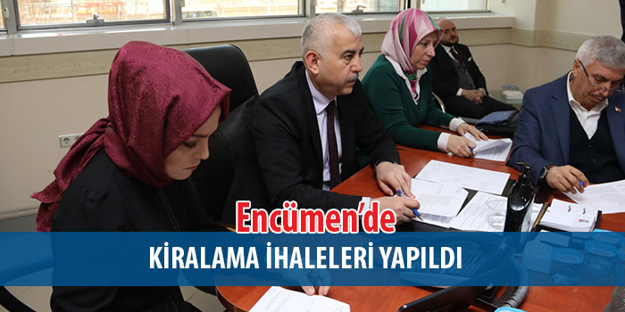 Büyükşehir Belediyesi, toplantıda işyeri ve depolar için kiralama ihaleleri gerçekleştirildi 