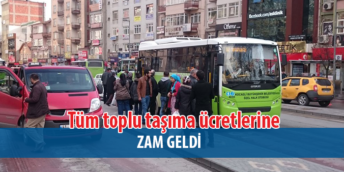 Kocaeli'de Ulaşım için yeni zam kararı UKOME toplantısı sonrası alındı. 
