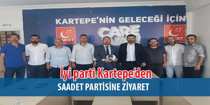 İyi parti Kartepe'den Saadet partisine hayırlı olsun ziyareti