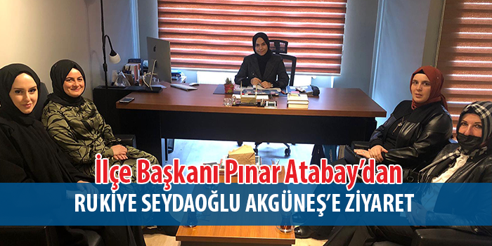 Ak Parti İlçe Başkanı Pınar Atabay'dan Vefa Örneği