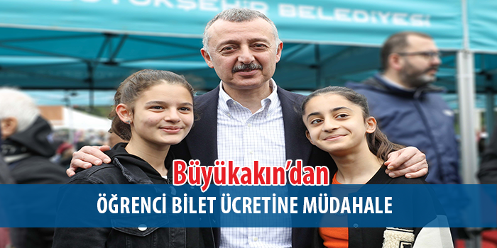 Başkan Büyükakın öğrenci biletinin  3.10 tl’ye çekilmesi talimatını verdi
