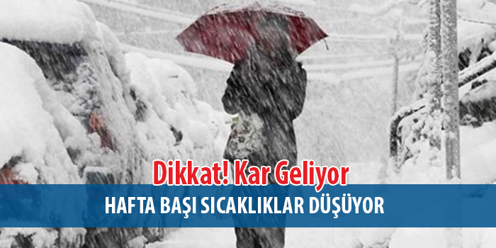 Dikkat ! Kocaeli'ye Kar Geliyor