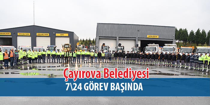 Çayırova Belediyesi karla mücadeleye hazır!