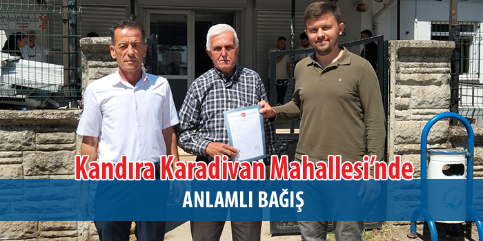 Kandıra Karadivan Mahallesi’nde Örnek Davranış: Vatandaş Mezarlık Alanını Bağışladı.