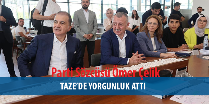Ömer Çelik, Taze'ye gitti Milli İrade'yi çok beğendi
