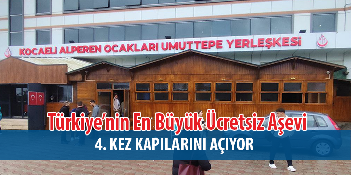 Türkiye’nin En Büyük Ücretsiz Aşevi 4. Yılında Kapılarını Açıyor.