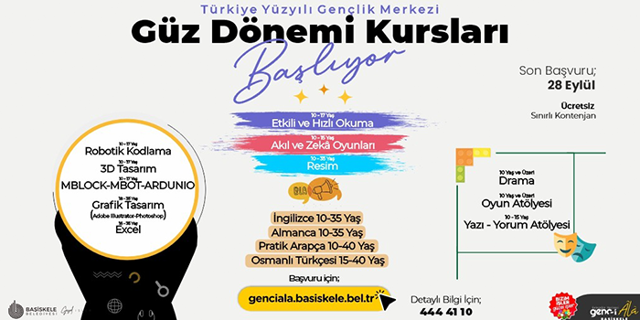 Başiskele Belediyesi'nden Yeni Döneme Yeni Kurslar