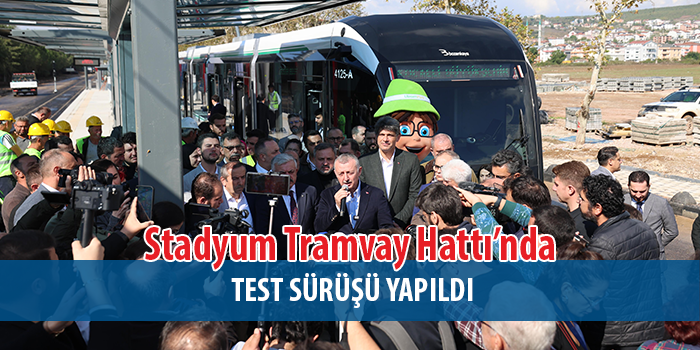 Alikahya Stadyum Tramvay Hattı’nda Test Sürüşünü Gerçekleştirildi