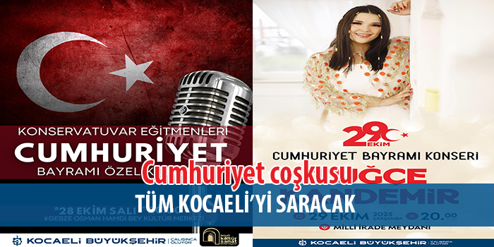 Cumhuriyet Bayramı Kocaeli'de coşku ile kutlanacak