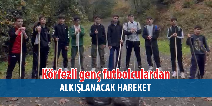 Körfezli genç futbolculardan örnek davranış