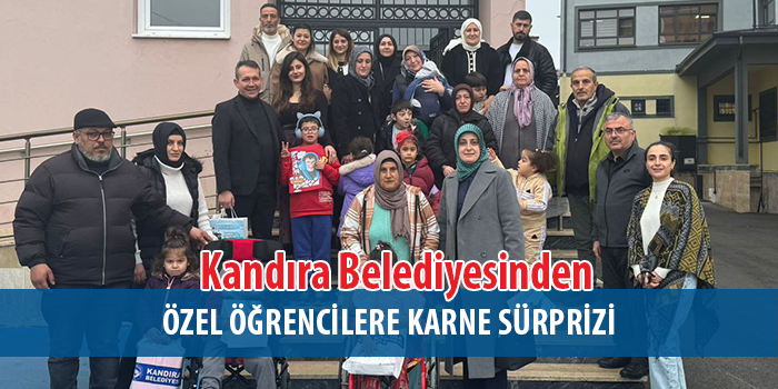 Kandıra Belediyesinden Özel Öğrencilere Karne Sürprizi!