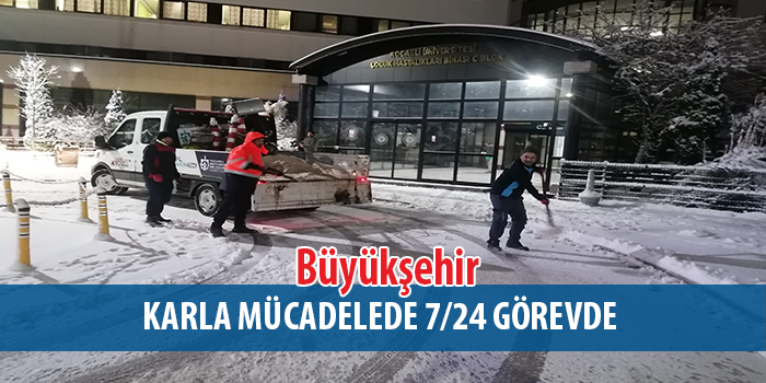Karla mücadele çalışmasına 1.200 personel ve 354 araç katılıyor.