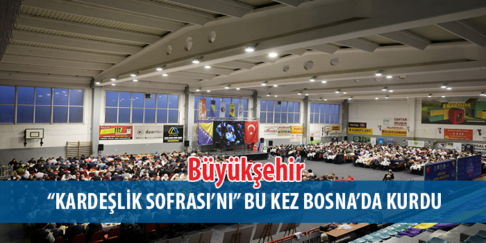 Başkan Büyükakın da soydaşlarla iftar açtı.