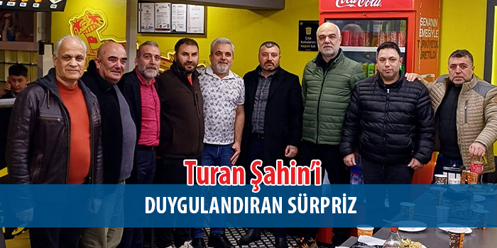 Tokatlılar Dernek Başkanı Turan Şahin'e Dostlarından Sürpriz Doğum Günü