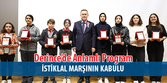 Derince’de 12 Mart’ta Anlamlı Program