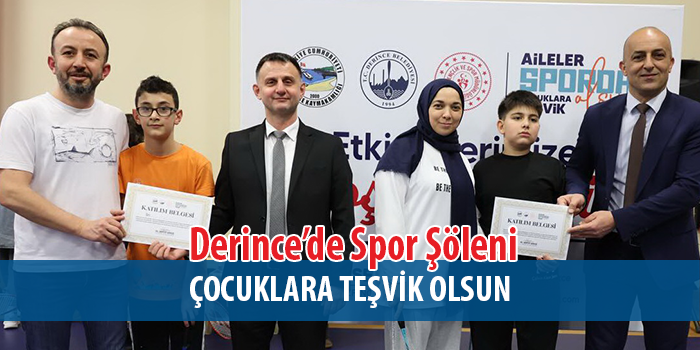 Derince’de Aileler Sporda Buluşuyor