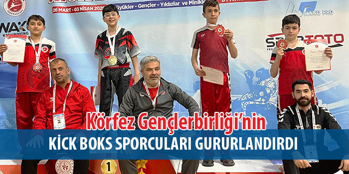 Körfezli Rafet ve Poyraz Kick Boksta Türkiye üçüncüsü