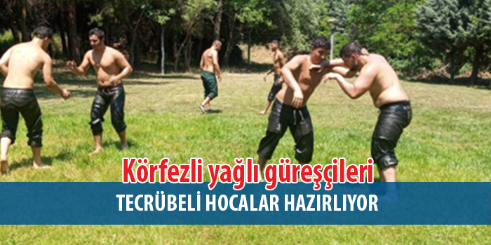 Körfezli yağlı güreşçiler sezon hazırlıklarına başladı