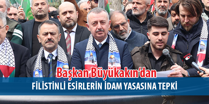 Başkan Büyükakın’dan Filistin’e destek