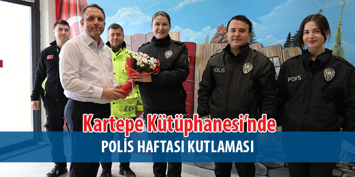 Kartepe Kütüphanesi’nde Anlamlı Polis Haftası Kutlaması