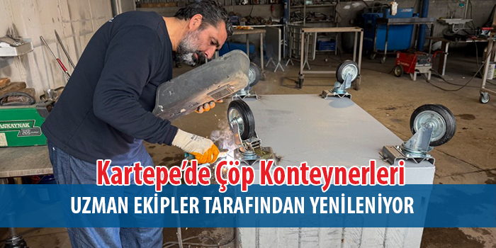 Kartepe’de Çöp Konteynerlerine Yeni Görünüm