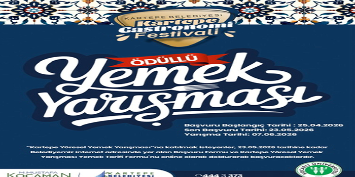 Kartepe Gastronomi Festivali Yemek Yarışması Başvuruları Başladı