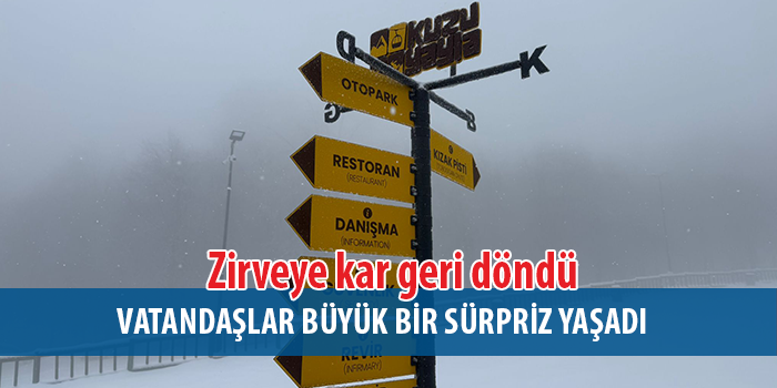 Kuzuyayla’da 4 mevsim tek noktada