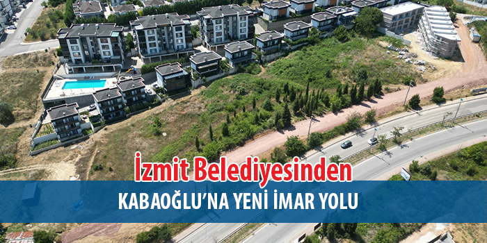 İzmit Belediyesi Fen İşleri Müdürlüğünden Mandalina Ağacı Sokak'ta yeni imar yolu açtı 