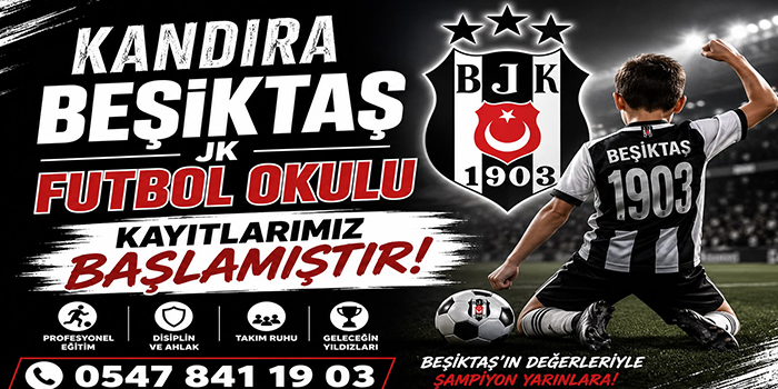 Kandıra’da Geleceğin Yıldızları Yetişiyor: Beşiktaş JK Futbol Okulu Kayıtları Başladı