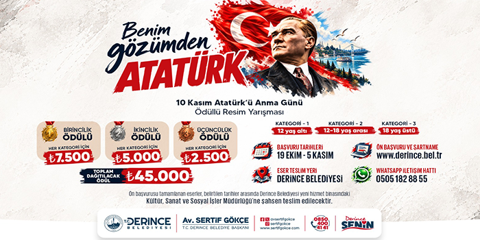 “Benim Gözümden Atatürk” Yarışması İçin Başvurular Başladı.